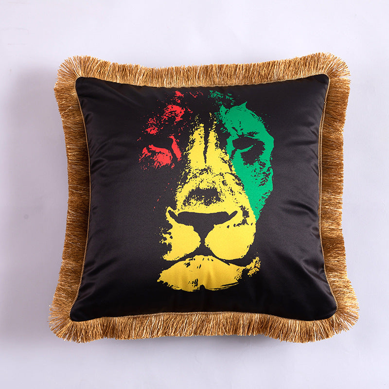 Cuscino con ritratto colori vivaci