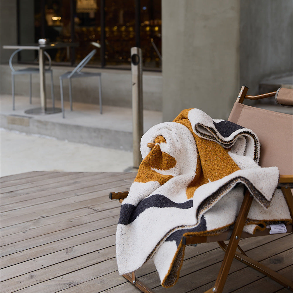 Plaid morbido metà in velluto