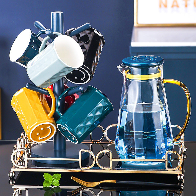 Glass and Ceramic Glassware Set