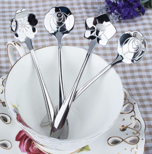 Flower Shaped Tea Spoons