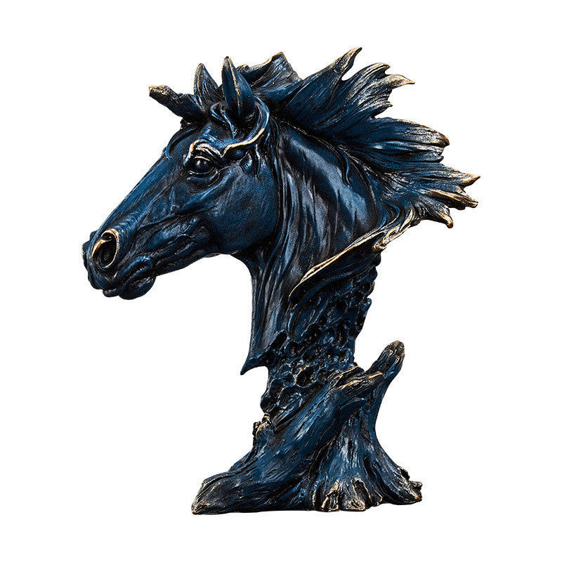 Scultura Decorativa in Resina – Cavallo Astratto per Arredo Moderno