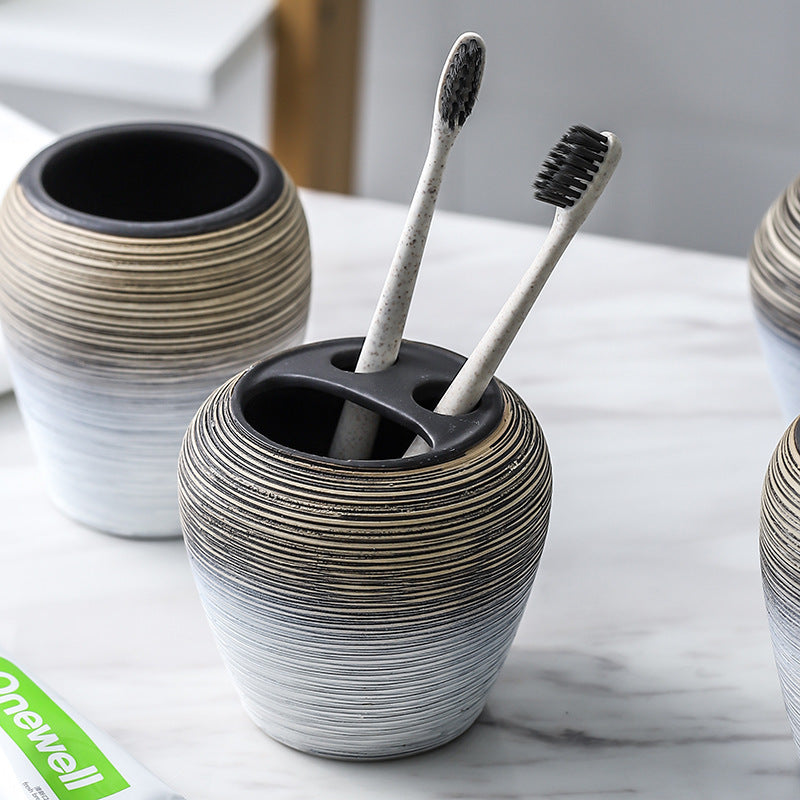 5-piece ceramic bathroom set