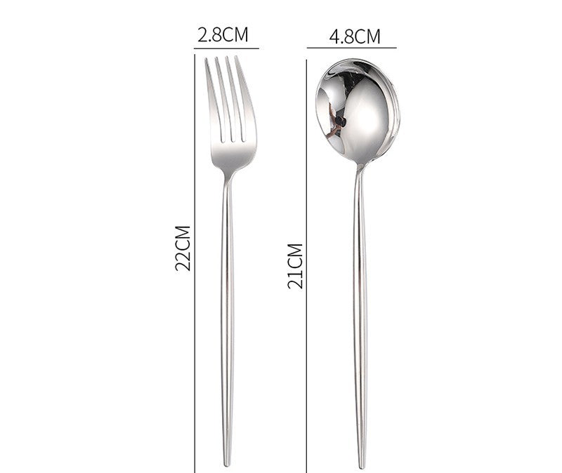 Ensemble de quatre pièces en acier inoxydable