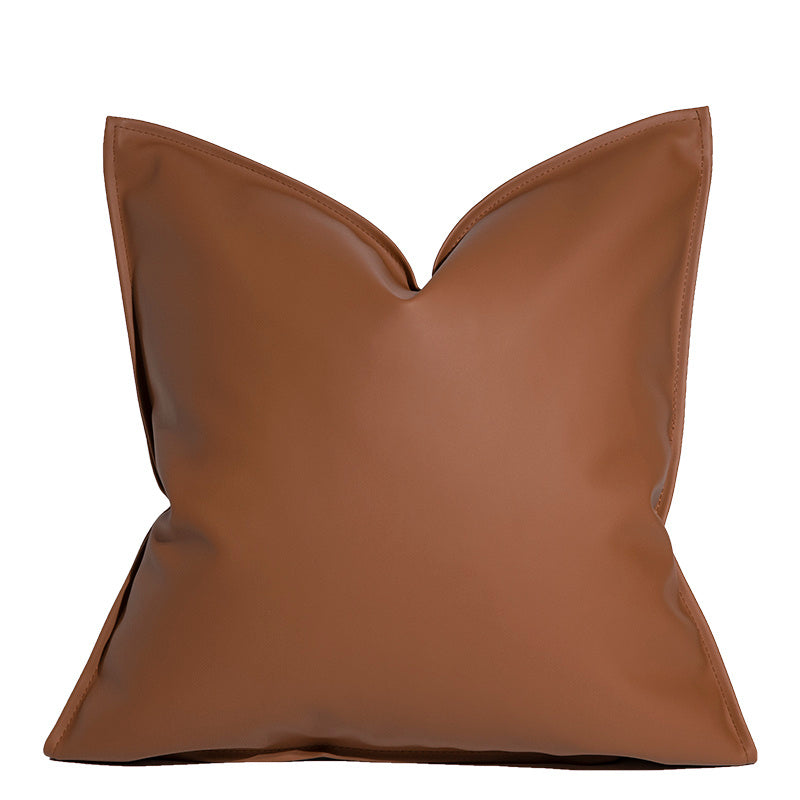 Leather pillowcase