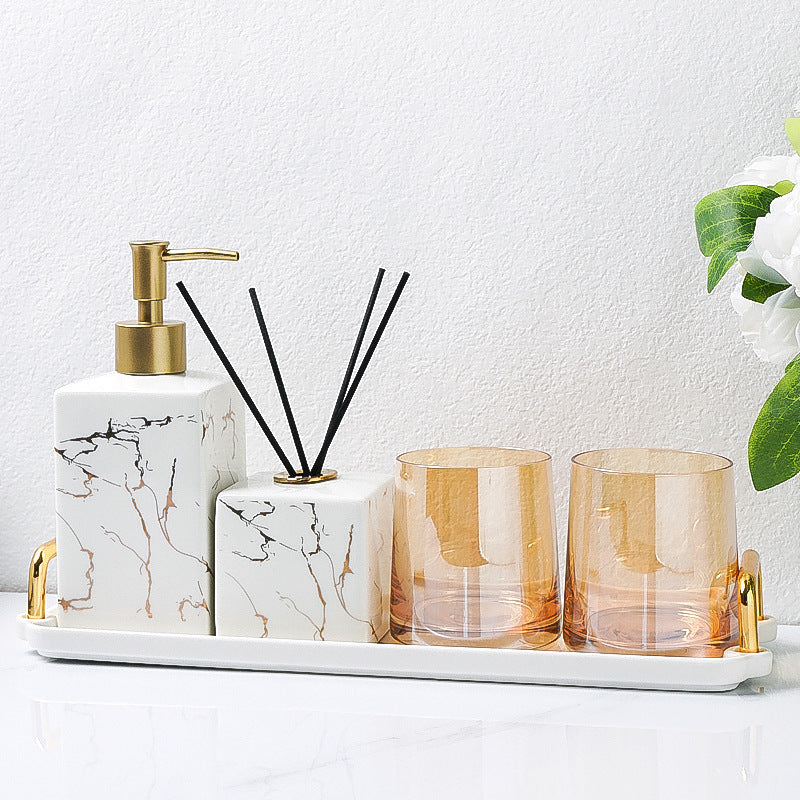 Ceramic soap dispenser