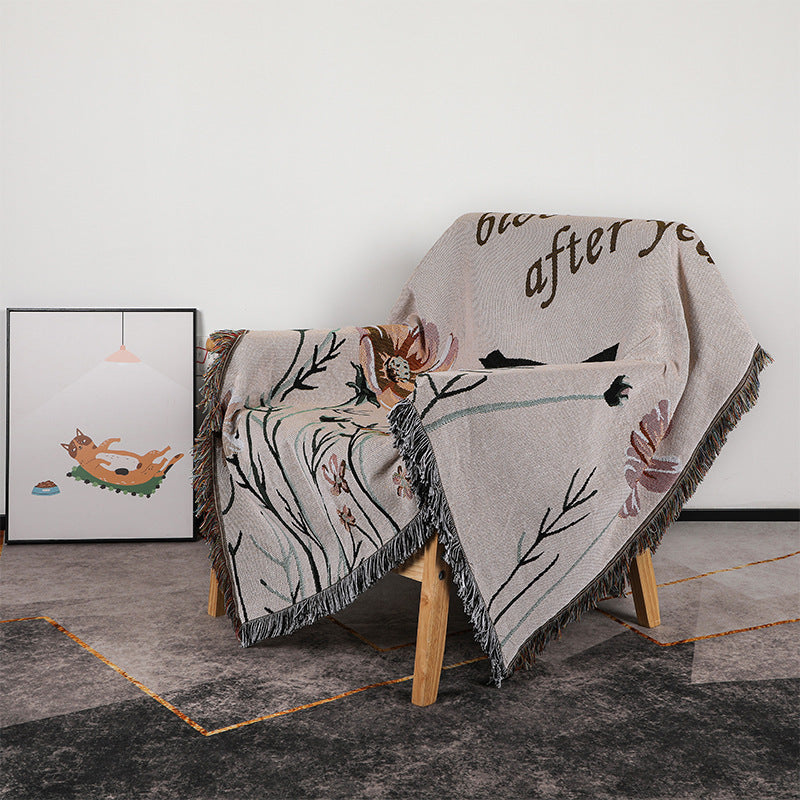 Tropical style plaid