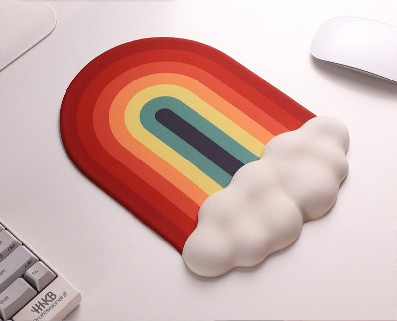 Tappetino per mouse con supporto polso e supporto per tastiera