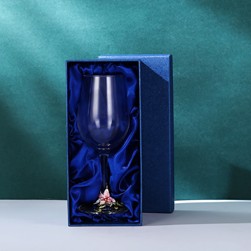 Crystal Goblet with Flower