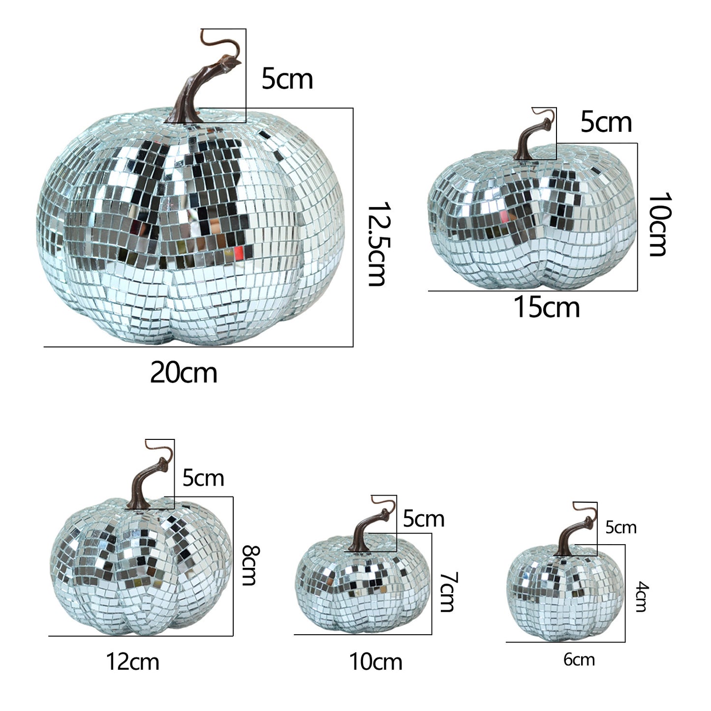 Palla decorativa Halloween a forma di zucca