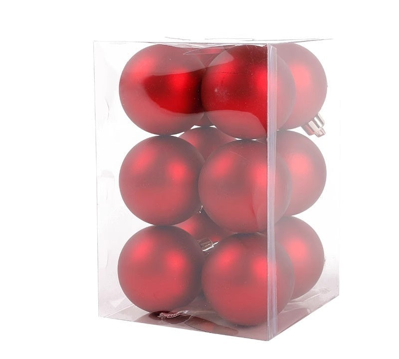 Decorazioni Natalizie-Sfere Rosse per Albero di Natale