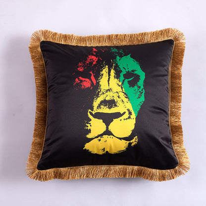 Cuscino con ritratto colori vivaci