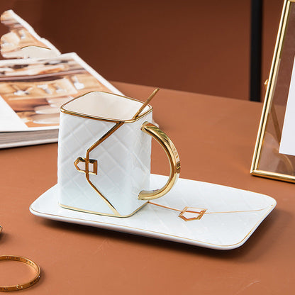 Piatto in Ceramica a Forma di Borsa