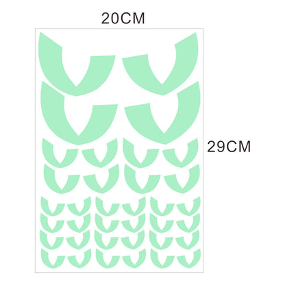 Decorazione di Halloween – Adesivi murali fluorescenti a tema horror