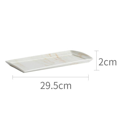 Ciotole e piatti in ceramica marmorizzata