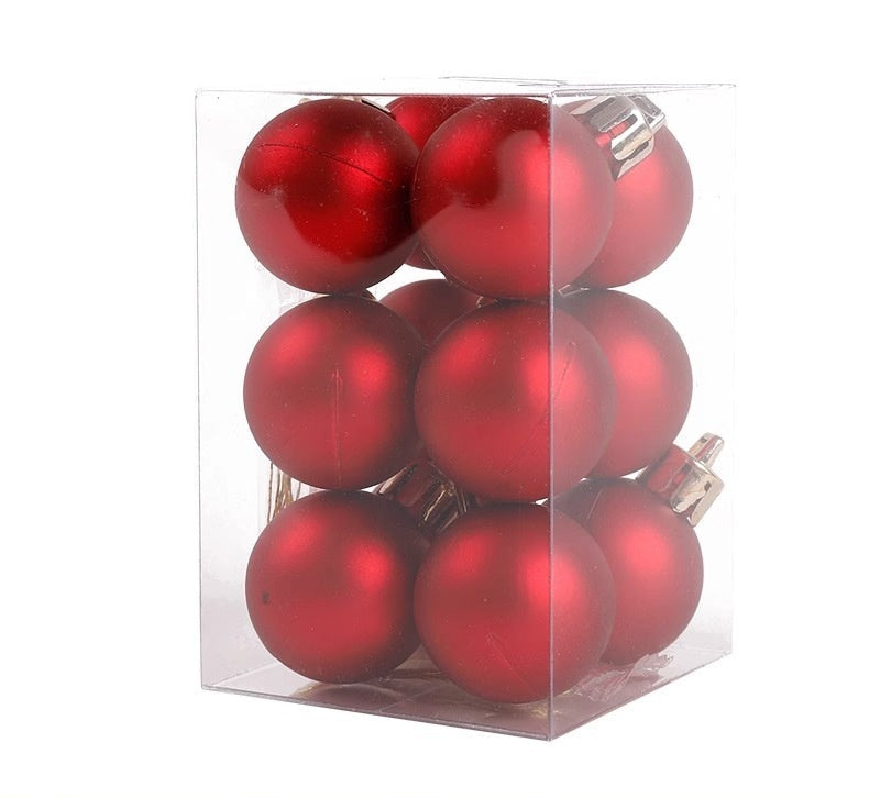 Decorazioni Natalizie-Sfere Rosse per Albero di Natale