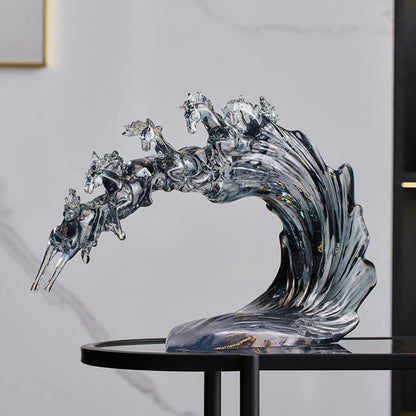 Décorations d'intérieur en forme de vague