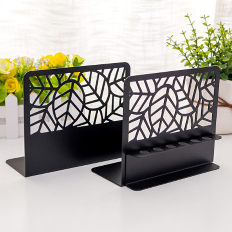 Portapenne e libri in acciaio