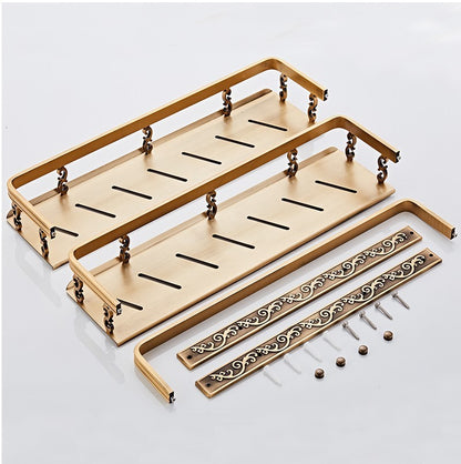 Doppia mensola per accessori bagno