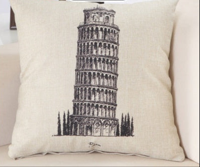 Cuscino con stampa nome di città