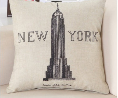 Cuscino con stampa nome di città