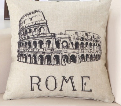 Cuscino con stampa nome di città