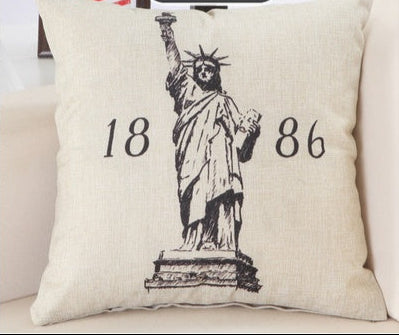 Cuscino con stampa nome di città