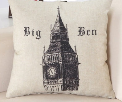 Cuscino con stampa nome di città