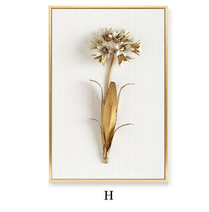 Decorazione da parete dorata