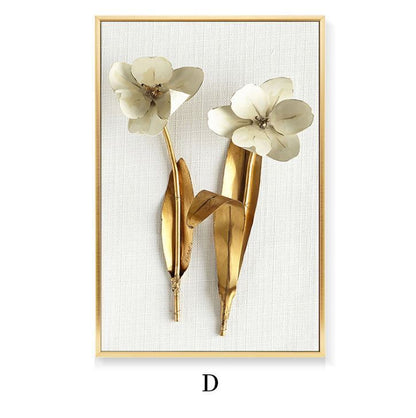 Decorazione da parete dorata