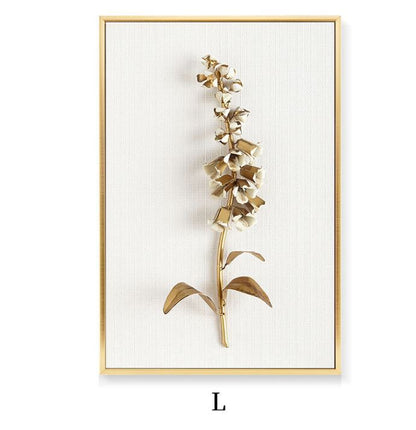 Decorazione da parete dorata