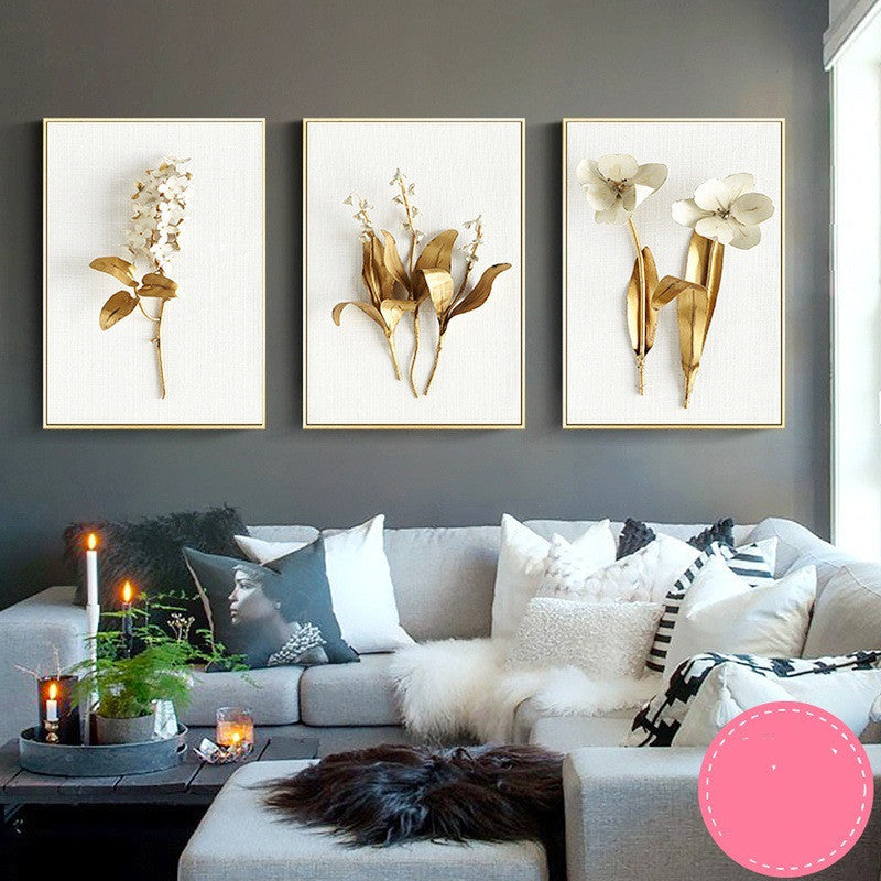 Decorazione da parete dorata