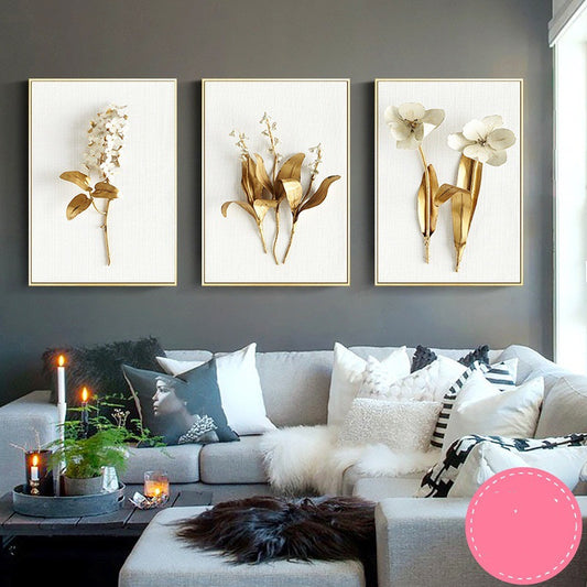 Decorazione da parete dorata