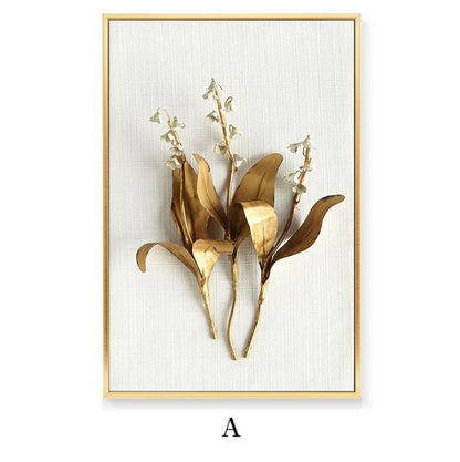 Decorazione da parete dorata