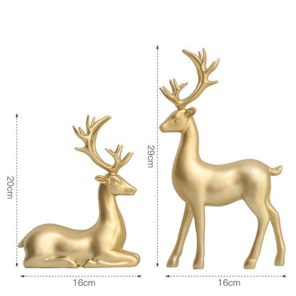 Decorazione artigianale in resina dorata