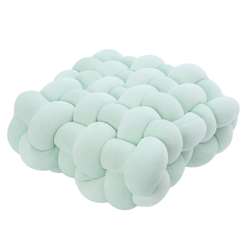 Cuscino peluche gomitolo quadrato