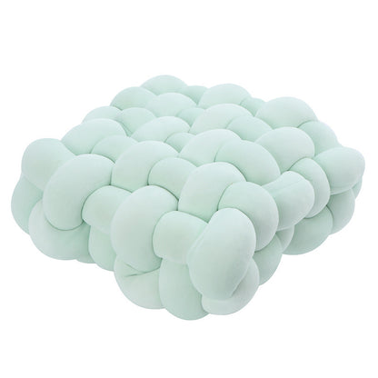 Cuscino peluche gomitolo quadrato