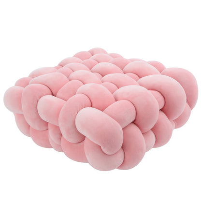 Cuscino peluche gomitolo quadrato