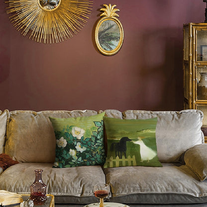 Coussin élégant de style paysage