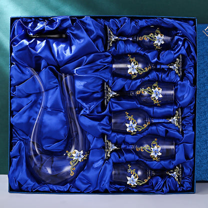 Crystal Goblet with Flower