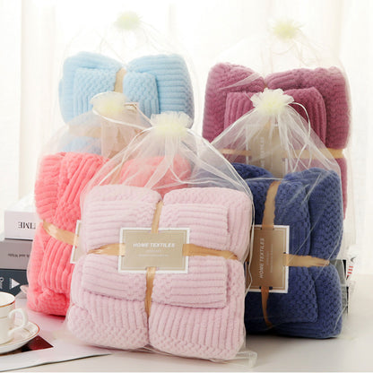 Asciugamani in Velluto di Pile Corallo