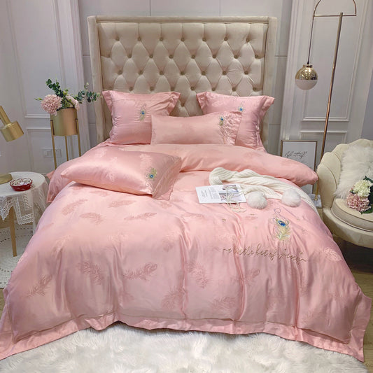 Set 4 pezzi da letto in cotone