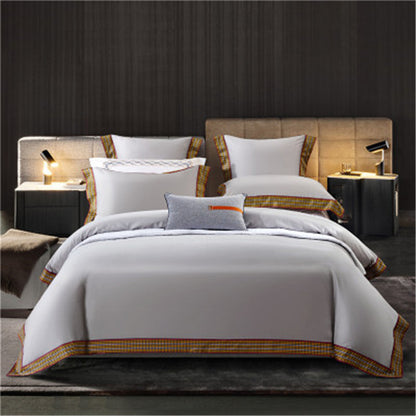 Set 4 pezzi da letto in cotone