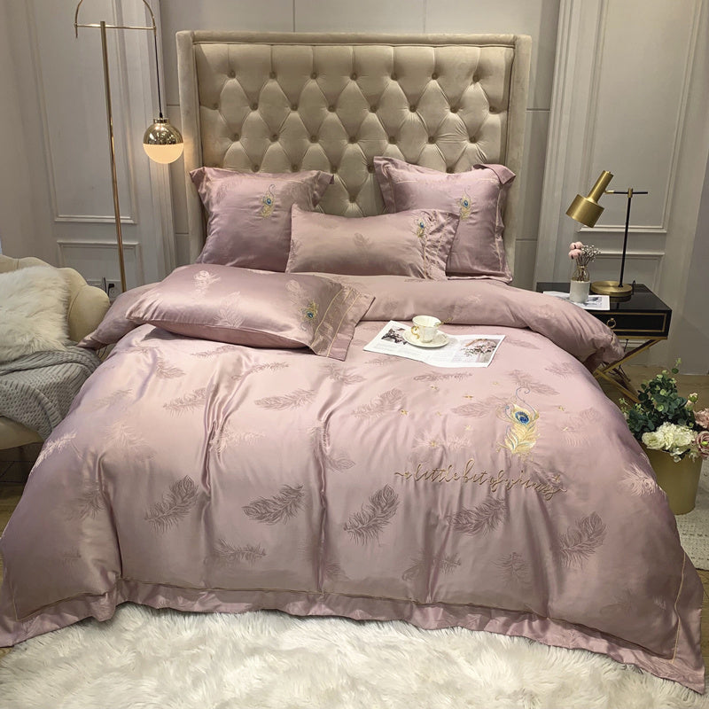 Set 4 pezzi da letto in cotone