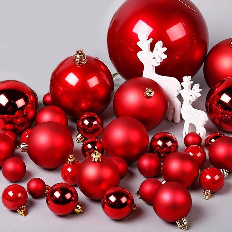 Decorazioni Natalizie-Sfere Rosse per Albero di Natale