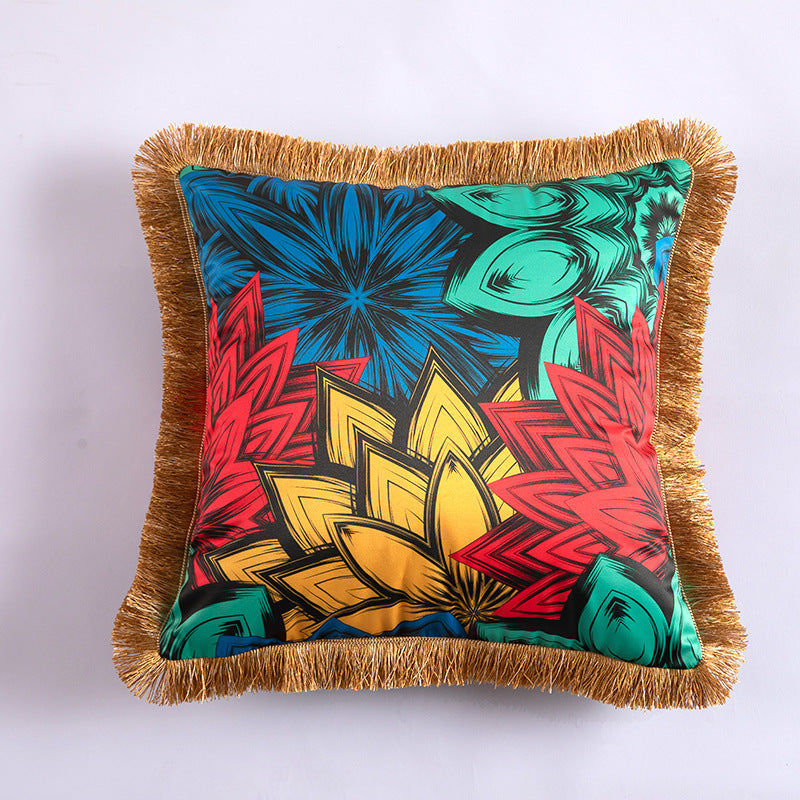 Cuscino con ritratto colori vivaci