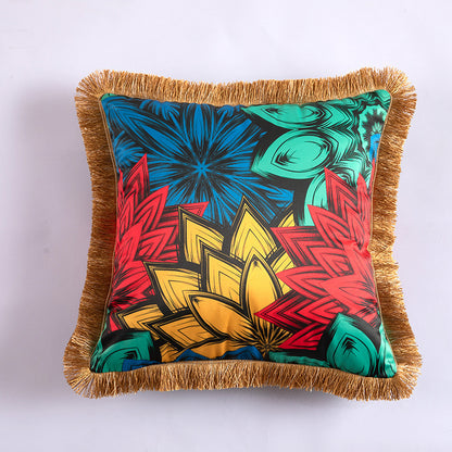 Cuscino con ritratto colori vivaci