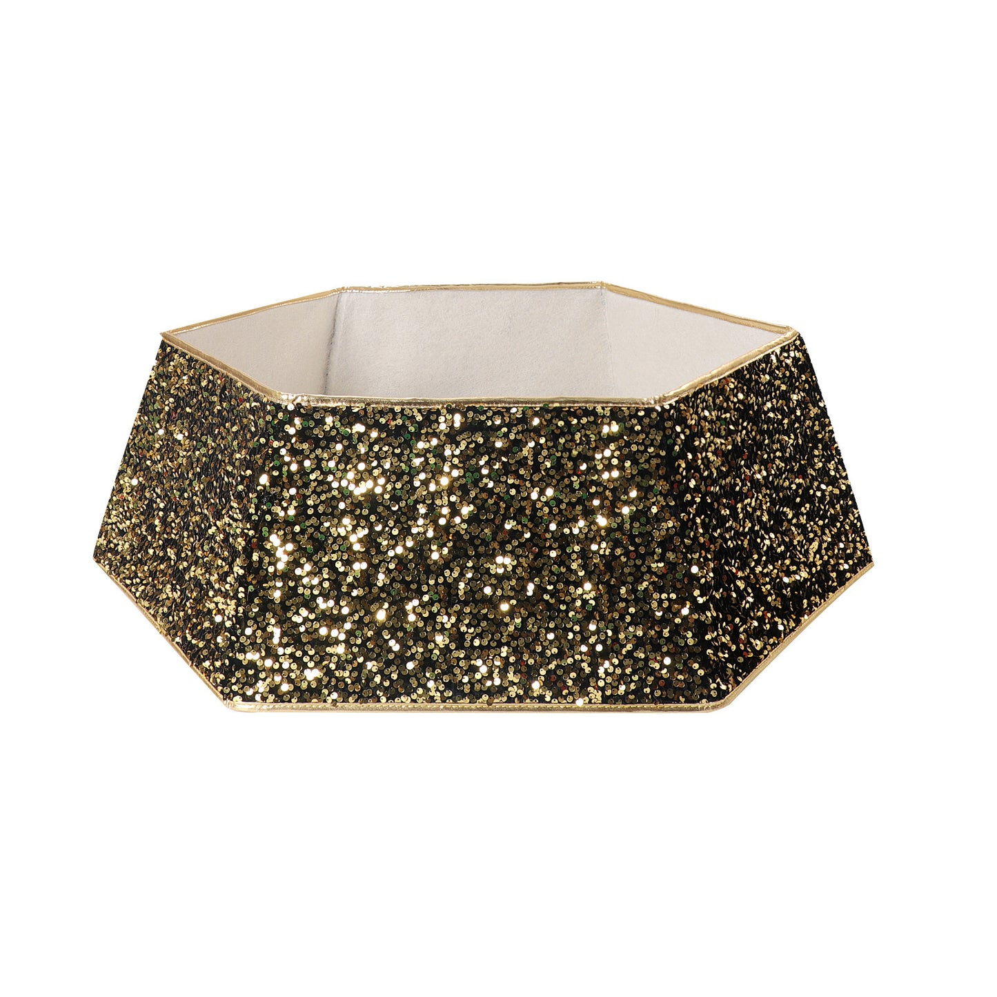 Gonna per albero di Natale – Tessuto con paillettes