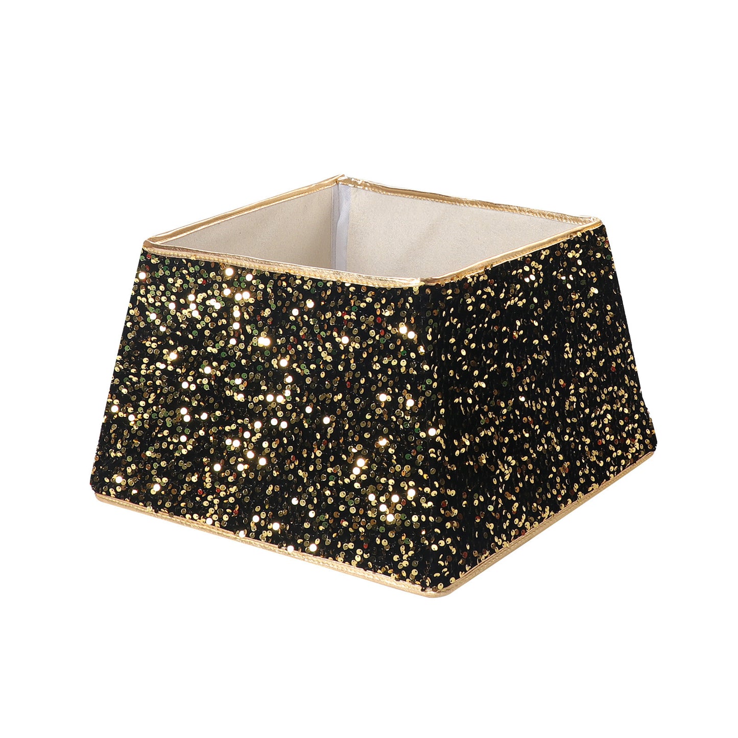 Gonna per albero di Natale – Tessuto con paillettes