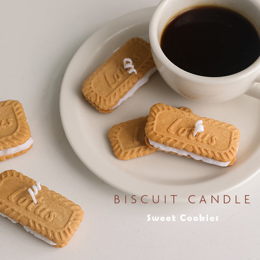 Candele creative profumate biscotti