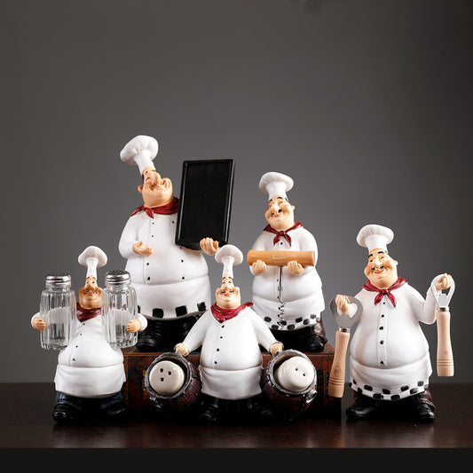 Ornamento chef in resina